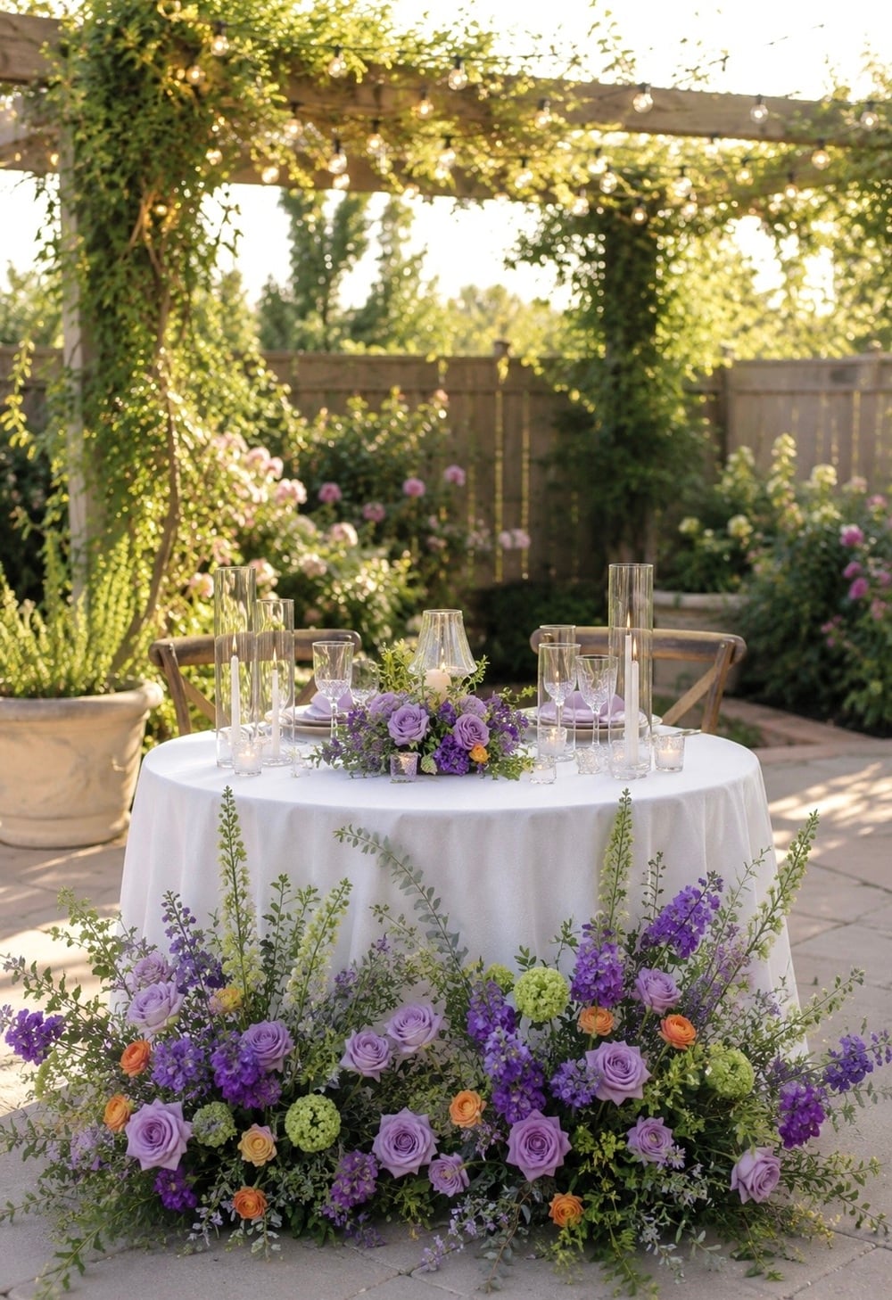 Transform your wedding day with enchanting outdoor sweetheart table ideas! Perfect for an intimate celebration, these tables create a romantic focal point surrounded by nature's beauty. Imagine a rustic wooden table adorned with lush greenery, flickering candlelight, and delicate floral arrangements. Capture the essence of your love story with personalized touches like monogrammed napkins or vintage lanterns. These ideas are ideal for garden, beach, or backyard weddings, offering a picturesque backdrop for unforgettable memories. Discover more inspiration for your special day on Pinterest! 🌿 #SweetheartTable #OutdoorWedding #RomanticDecor