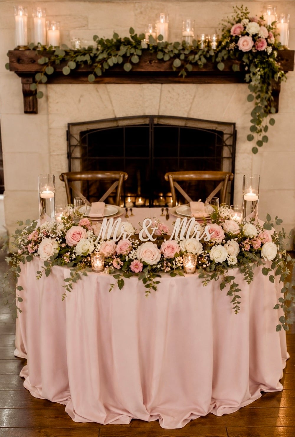 Transform your wedding reception with a stunning pink Bride and Groom table that exudes romance and elegance. Perfect for a chic or whimsical theme, this beautifully decorated table features soft pink linens, elegant floral arrangements, and personalized touches that celebrate your love story. Ideal for couples seeking a dreamy and intimate setting, this table is sure to be a focal point of your celebration. Keywords: pink wedding decor, romantic wedding table, bride and groom table ideas.