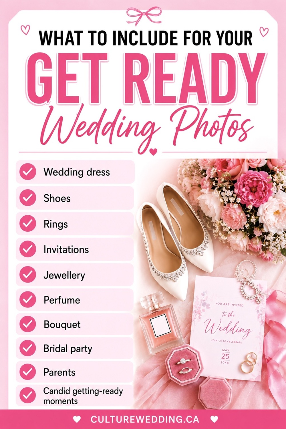 Get ready photo must-haves. Capture every moment with our essential Get Ready Photo Must-Haves! Whether you're prepping for a wedding, a big event, or just a fun photoshoot, ensure you have all the essentials for perfect snapshots. From high-quality lighting and versatile backdrops to chic props and natural makeup, these items will elevate your photos to the next level. Explore our curated list of must-haves and tips for flawless preparation. Enhance your photos with ease and style. #PhotographyEssentials #EventPrep #PhotoPerfection. Discover more on Pinterest and make every picture-perfect! π·β¨