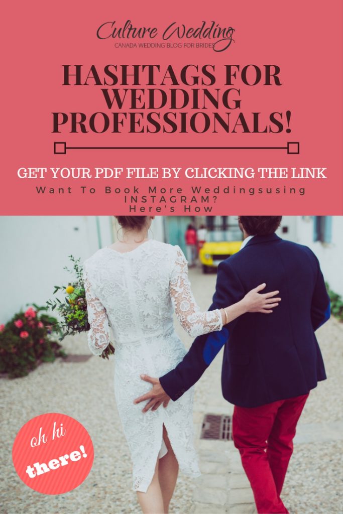 The Best Hashtags for Wedding Professionals to use