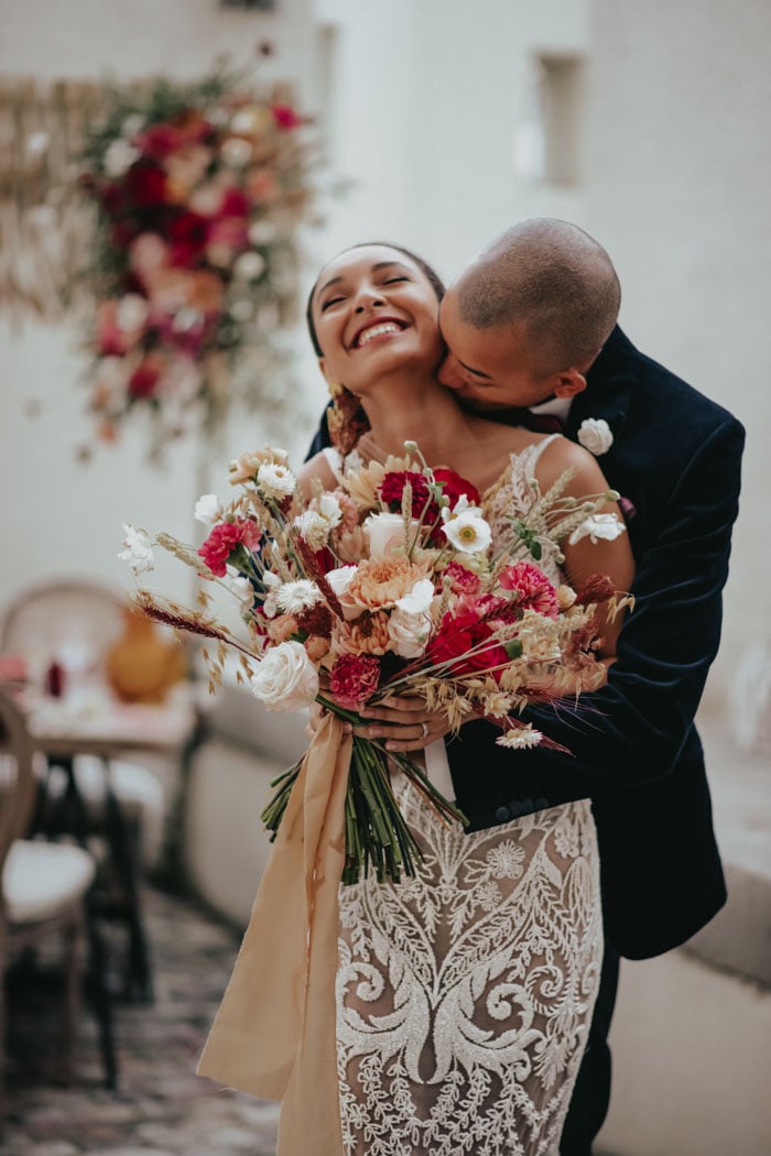 Gorgeous Spanish Inspiration! From the twinkle lights to the moody florals this Spanish-themed wedding inspiration shoot in a Swiss castle radiates elegance styled shoot. 