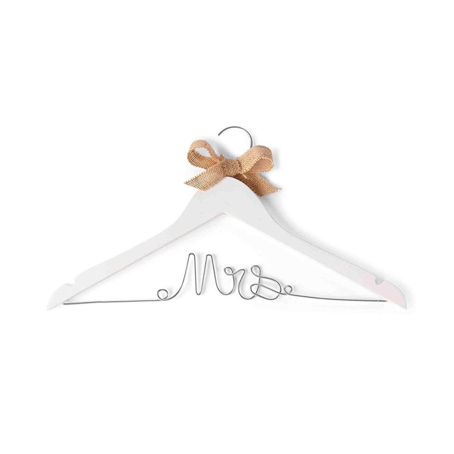 Mrs. wedding dress hanger