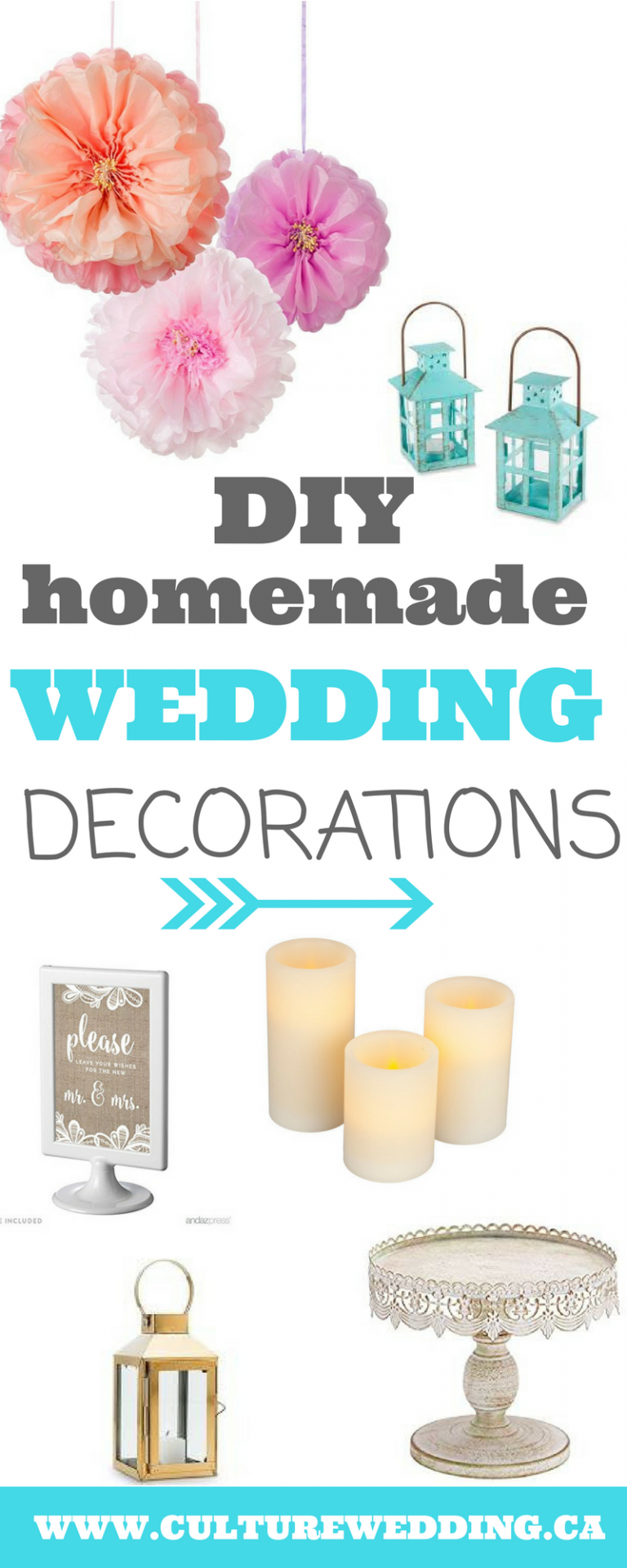 30 Creative DIY Homemade Wedding Decorations On A Budget