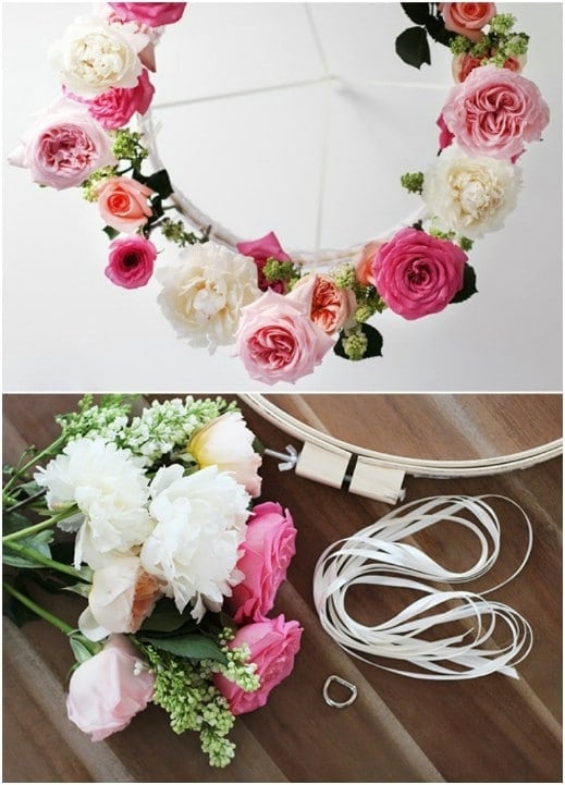 Want to ensure you have beautiful diy wedding decorations, check out these stunning DIY flower chandelier tutorial for your wedding.