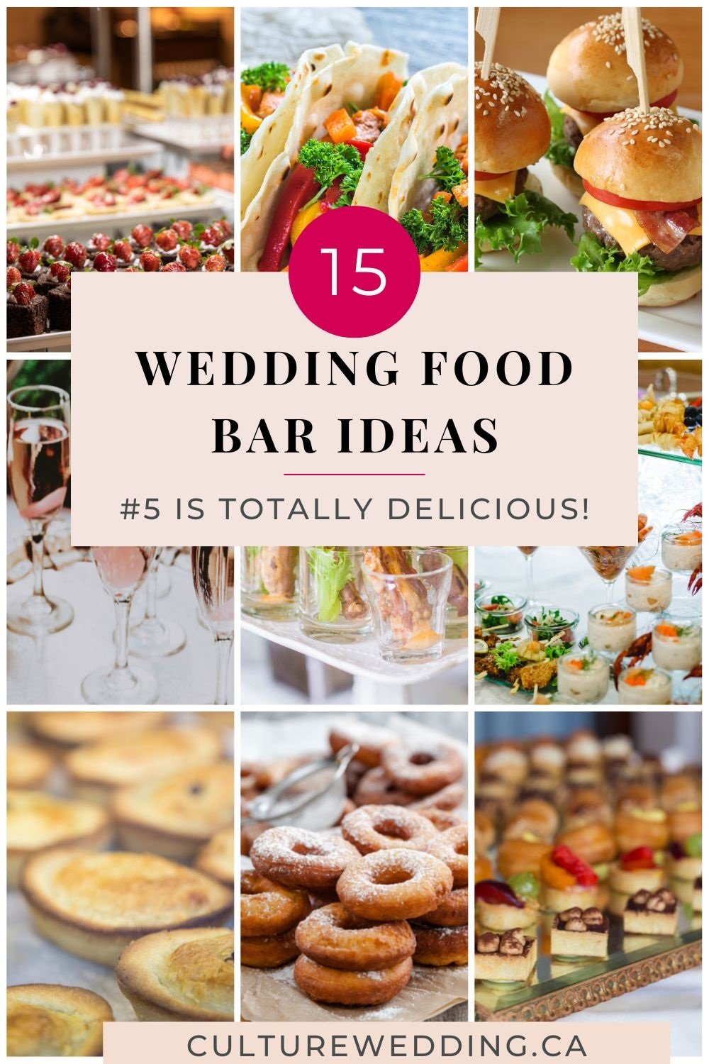A list of creative wedding food bar ideas! There are so many wonderful food bar ideas you can use for your wedding. Consider a dessert bar with an assortment of cakes, pies, and other treats. You could also have a build-your-own-burger or taco bar for your guests to customize their meals. A Mediterranean bar with hummus, pita, feta, and other Mediterranean ingredients is another great option. You could even have a make-your-own-pizza station for your guests to top their own pizza. There are many unique and fun food bars you can create for your special day. Have fun choosing the best one for you and your guests!