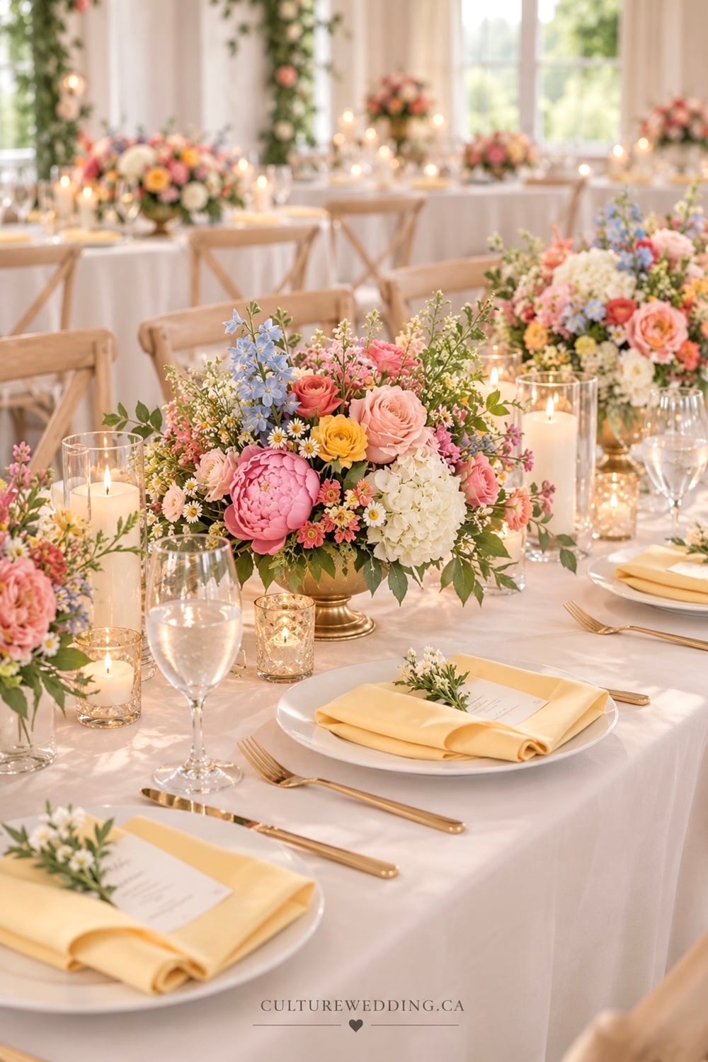 Garden-themed wedding ideas for a romantic outdoor celebration filled with beautiful flowers, lush greenery and timeless details. Find garden wedding decor, garden wedding decorations, garden wedding reception ideas, outdoor wedding ideas, floral wedding decor, garden wedding centerpieces, wedding flower ideas, romantic wedding decorations, botanical wedding ideas, spring wedding ideas, summer wedding ideas and elegant garden wedding inspiration. Perfect for a backyard wedding, intimate garden ceremony or dreamy outdoor wedding.
