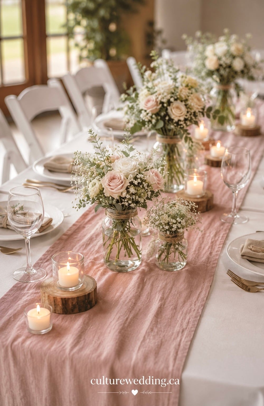 Transform your wedding venue with exquisite dusty rose wedding centrepieces that add a touch of elegance and romance. These stunning arrangements blend soft pink hues with lush greenery for a timeless look that complements any theme. Perfect for rustic, vintage, or modern weddings, dusty rose centrepieces create a warm, inviting atmosphere. Add candles or gold accents for extra charm. Discover ideas from top wedding stylists and florists! #DustyRoseWedding, #WeddingDecor, #WeddingInspiration, #CenterpieceIdeas. Explore more on Pinterest for unforgettable wedding decor inspiration!