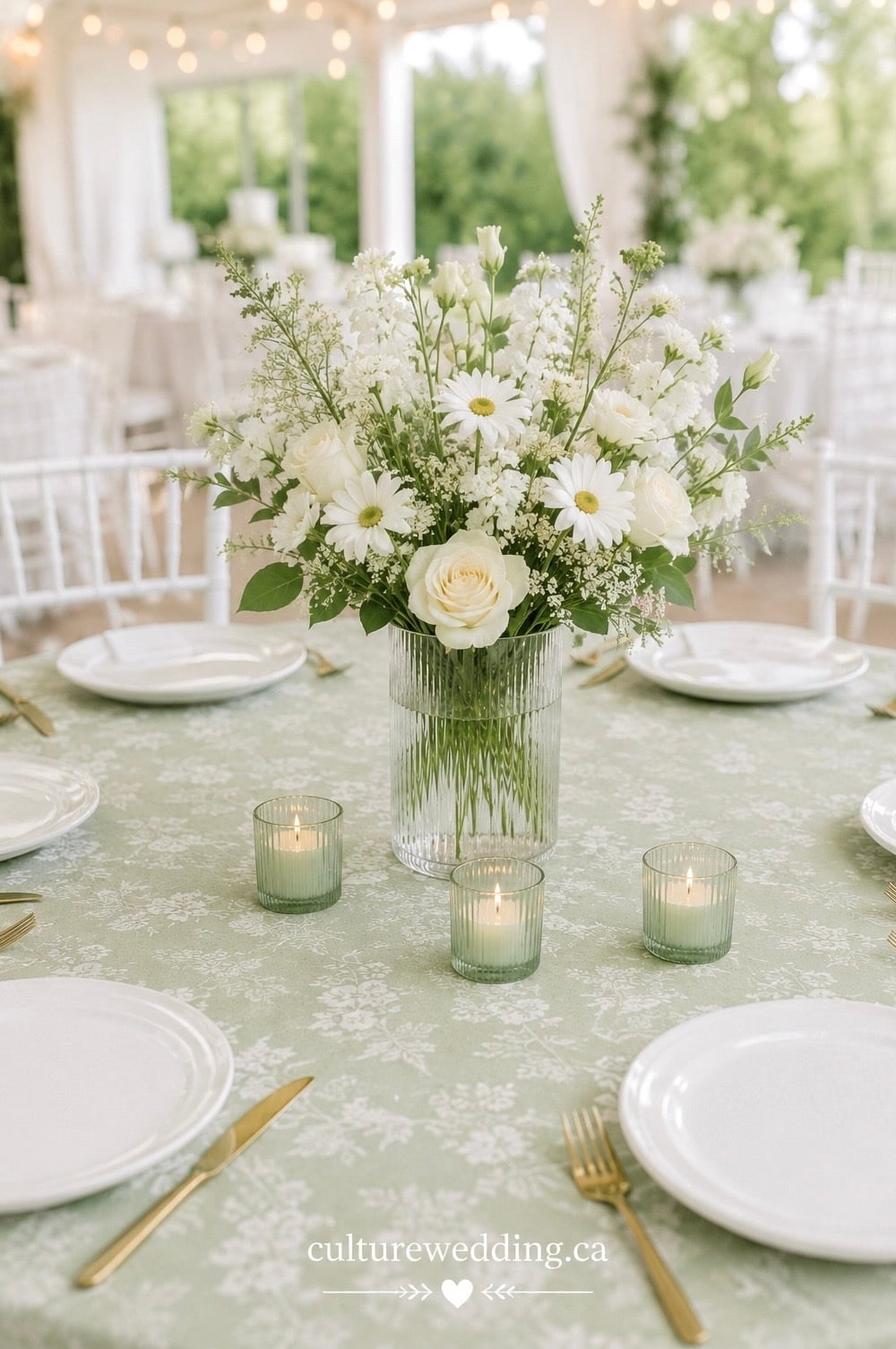 Transform your wedding reception with enchanting sage green wedding centrepieces that exude elegance and tranquillity. These stunning decor pieces feature lush greenery, soft eucalyptus leaves, and delicate succulents, creating a harmonious blend of nature and sophistication. Perfect for modern, rustic, or bohemian-themed weddings, these centrepieces add a touch of freshness and style. Discover creative ideas and DIY inspiration to craft your own unique look. Click for more: sage green, wedding decor, greenery centrepieces, rustic wedding, bohemian style. Don't miss this trending decor idea!