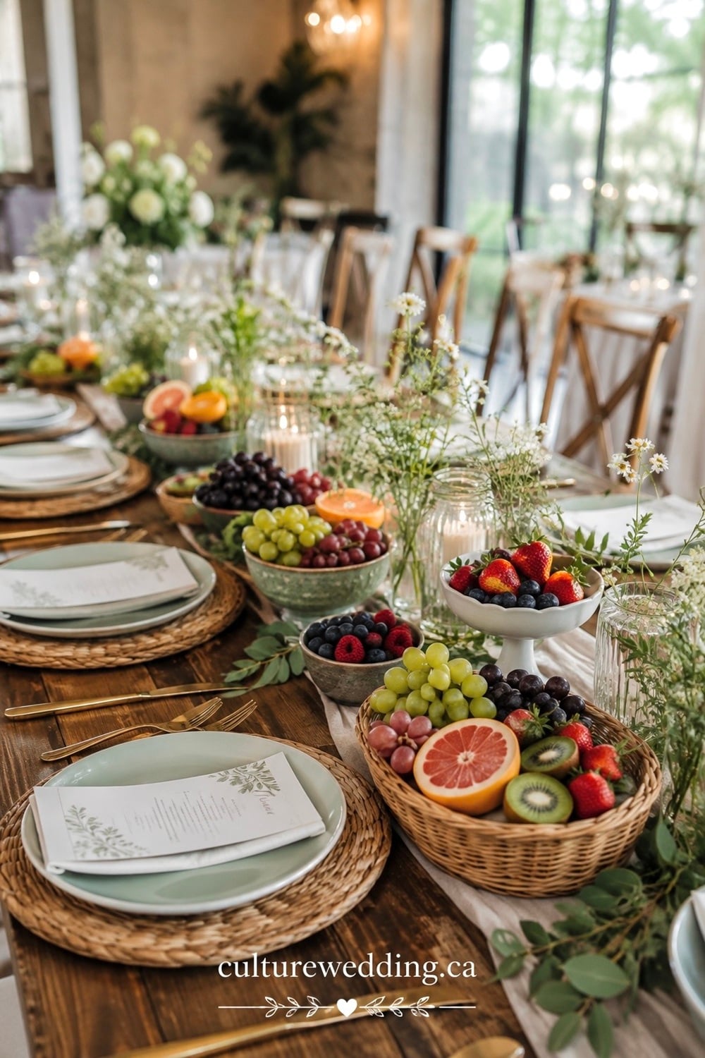 Discover the art of creating breathtaking fruit wedding centerpieces that add a vibrant touch to your special day. These unique designs blend the natural beauty of fresh fruits with elegant floral arrangements, perfect for adding color and freshness. Click for: fruit wedding centerpieces, unique wedding ideas, DIY wedding decor. Transform your venue with centerpieces featuring lush grapes, juicy oranges, and crisp apples—ideal for rustic or garden-themed weddings. Get inspired by these stunning table displays that are not only visually appealing but also eco-friendly and budget-conscious. Save these ideas to make your wedding unforgettable!