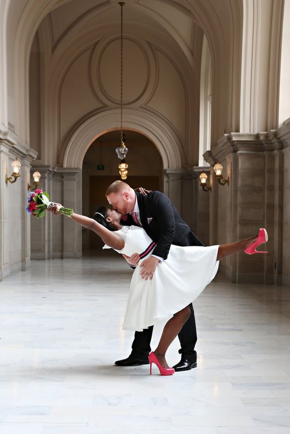 A wedding for two. Save money and get married at City Hall! Have a wedding of your dreams on a budget!