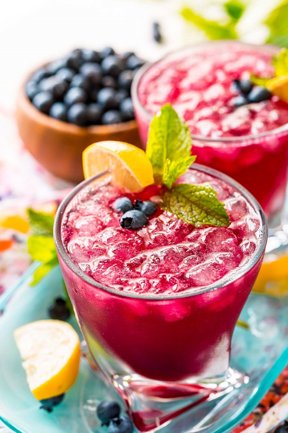 Blueberry Bourbon Whiskey Smash Blueberry Whiskey Smash Cocktail is a delicious craft drink made with lemon, mint, blueberry simple syrup, bourbon whiskey, and club soda.