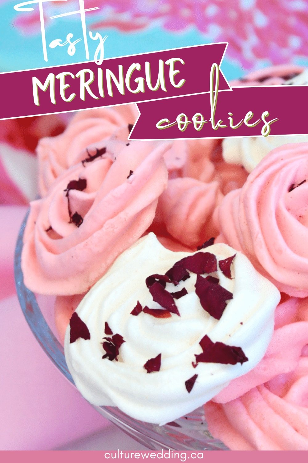 For more pink dessert ideas click here. Meringue Cookies These beautiful meringue cookies are light as air, perfectly sweet, and so easy to make!