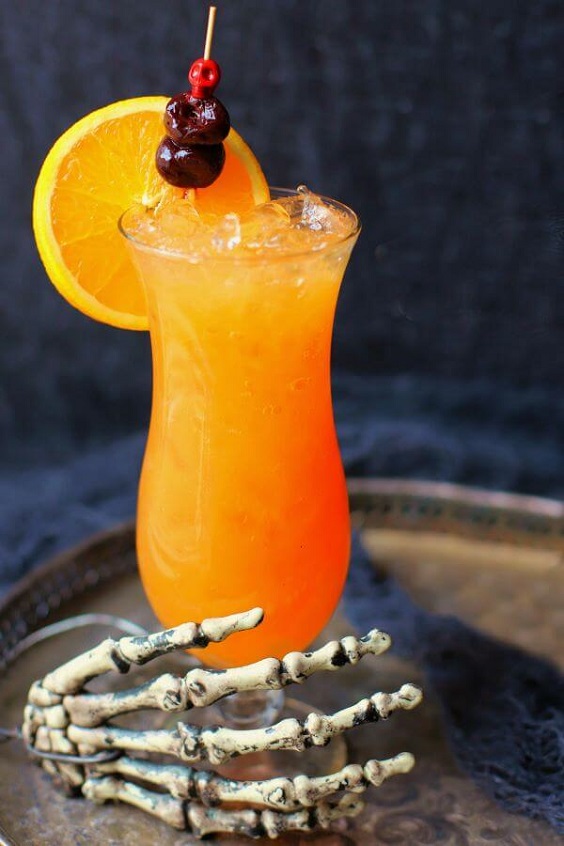 Halloween Zombie Cocktail! Want to make the original zombie cocktails recipe, click here. Enjoy Halloween with this Zombie Cocktail