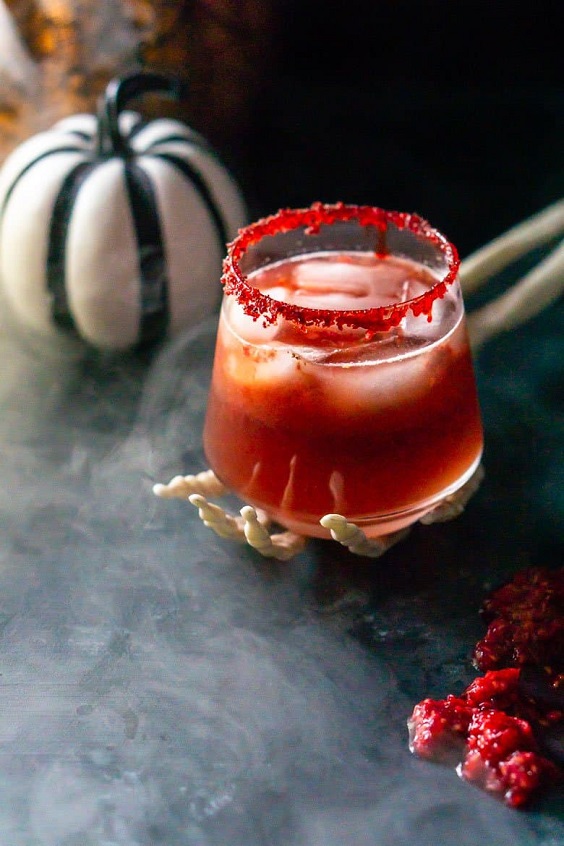 Zombie Brains Halloween Cocktail. If you are looking for spooky cocktails for Halloween, you have come to the right place! Check out this fun Zombie Brains Halloween Cocktail!