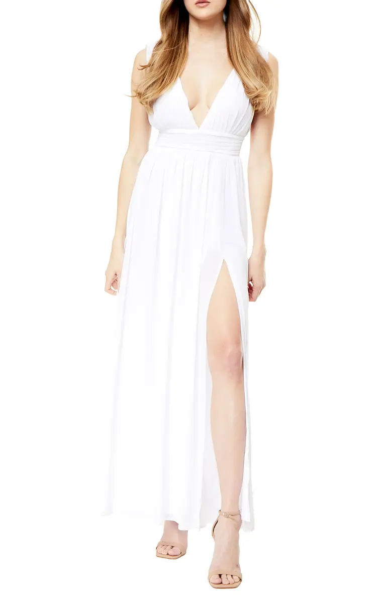 Athen Plunging V-Neck Maxi Dress for summer shoot! Cute long summer dress for a photo shot! Perfect Summer Dresses Outfits You’ll Be Cute And Cool In!