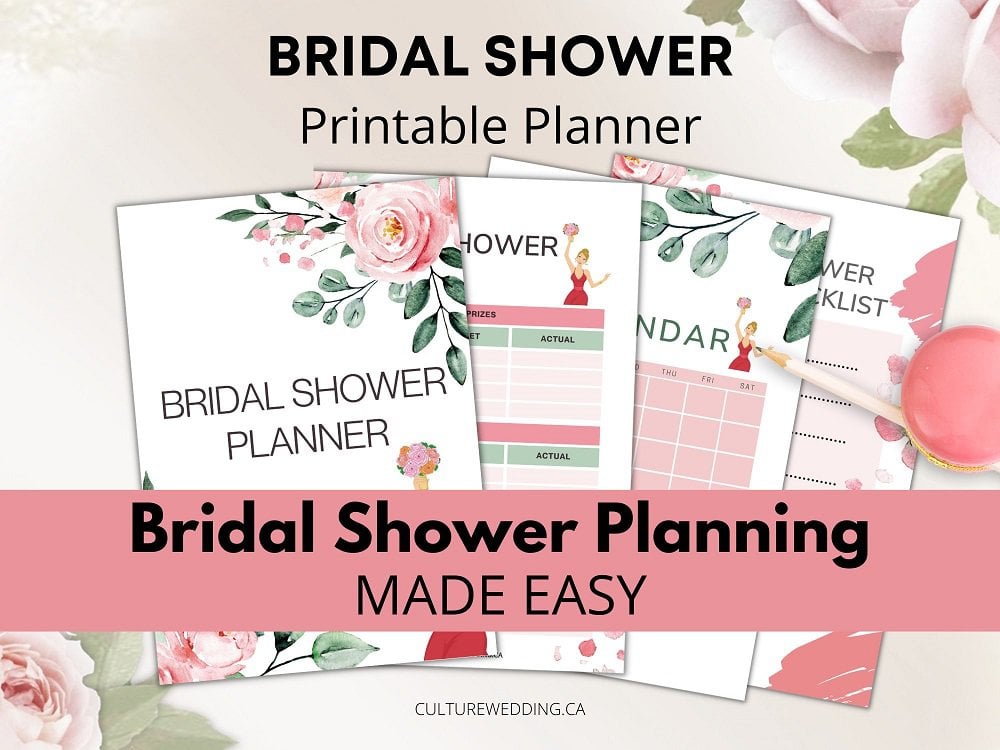 If you are in charge of planning the bridal shower or wedding shower, you this. A simple bridal shower printable planner designed to simplify the wedding shower planning process.