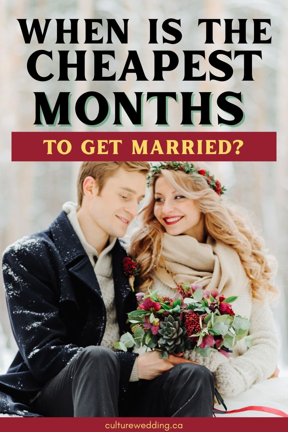 Are you looking for the cheapest months to get married? We have you covered. Get married in these months to save money. If you're looking to save money on your wedding, avoid getting married during the peak wedding session. Instead click here to see which months, time of week and day to get married to save more money.