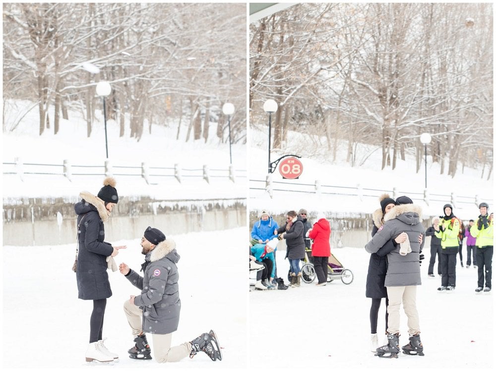 A cute winter wonderland proposal. Check out these romantic winter proposal ideas worth stealing if you plan to propose this year. 