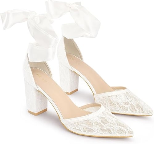 Low heel wedding shoes for women on Amazon! Check out these stunning wedding shoes you can get from Amazon for your big day. Grab these wedding shoes on Amazon today.