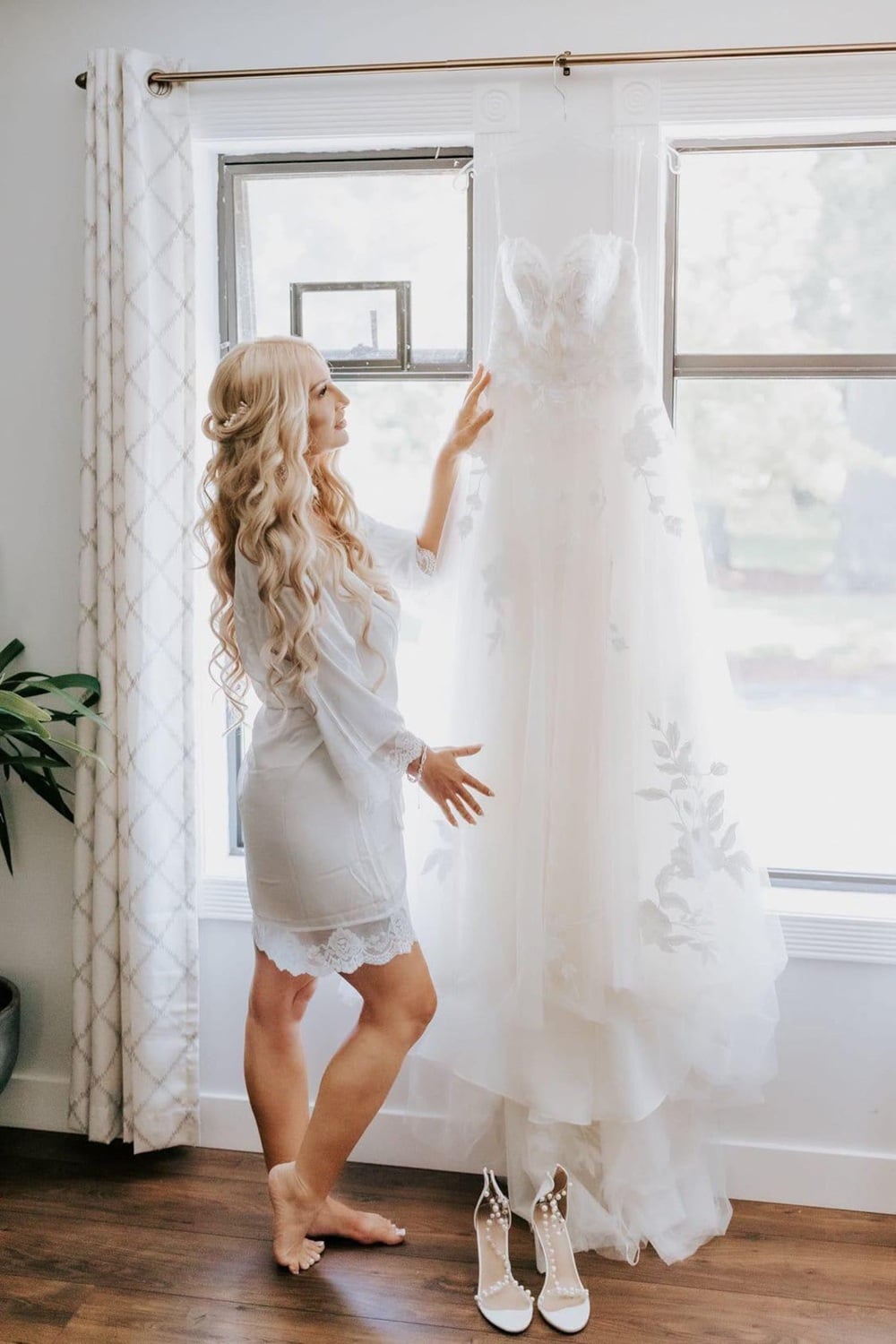 Lace Bridal Robe Including Slip / Lace Robe / Bridesmaid Robes / Robe / Bridal Robe / Bride Robe / Bridal Party Robes /