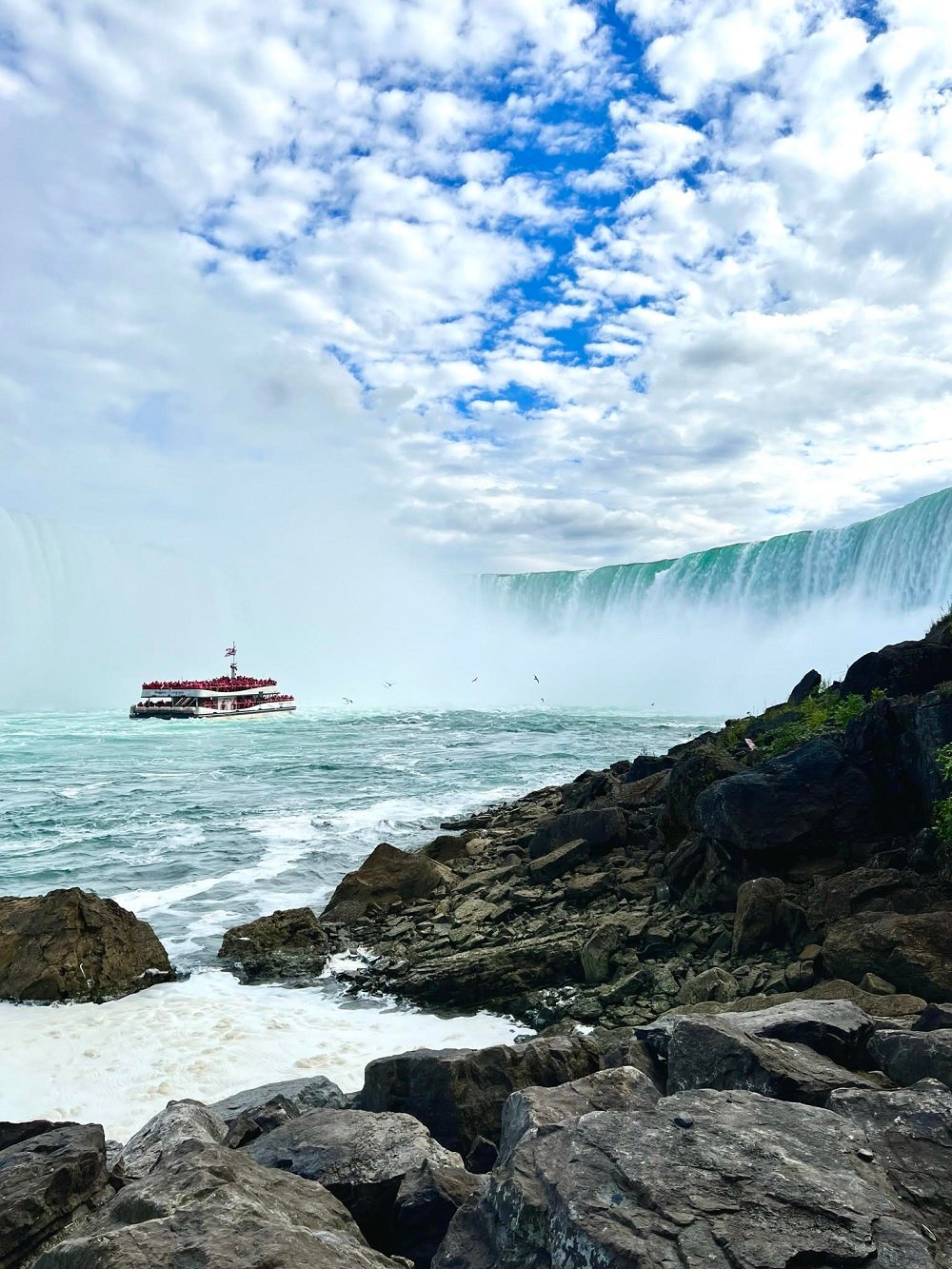 "Experience the ultimate romantic getaway with a honeymoon in Niagara Falls. Marvel at the stunning beauty of the falls, take a leisurely cruise and indulge in delicious cuisine at local restaurants. Enjoy a cozy stay in a charming bed and breakfast or a luxurious hotel with picturesque views. Create unforgettable memories with your loved one in the breathtaking natural wonder that is Niagara Falls." 