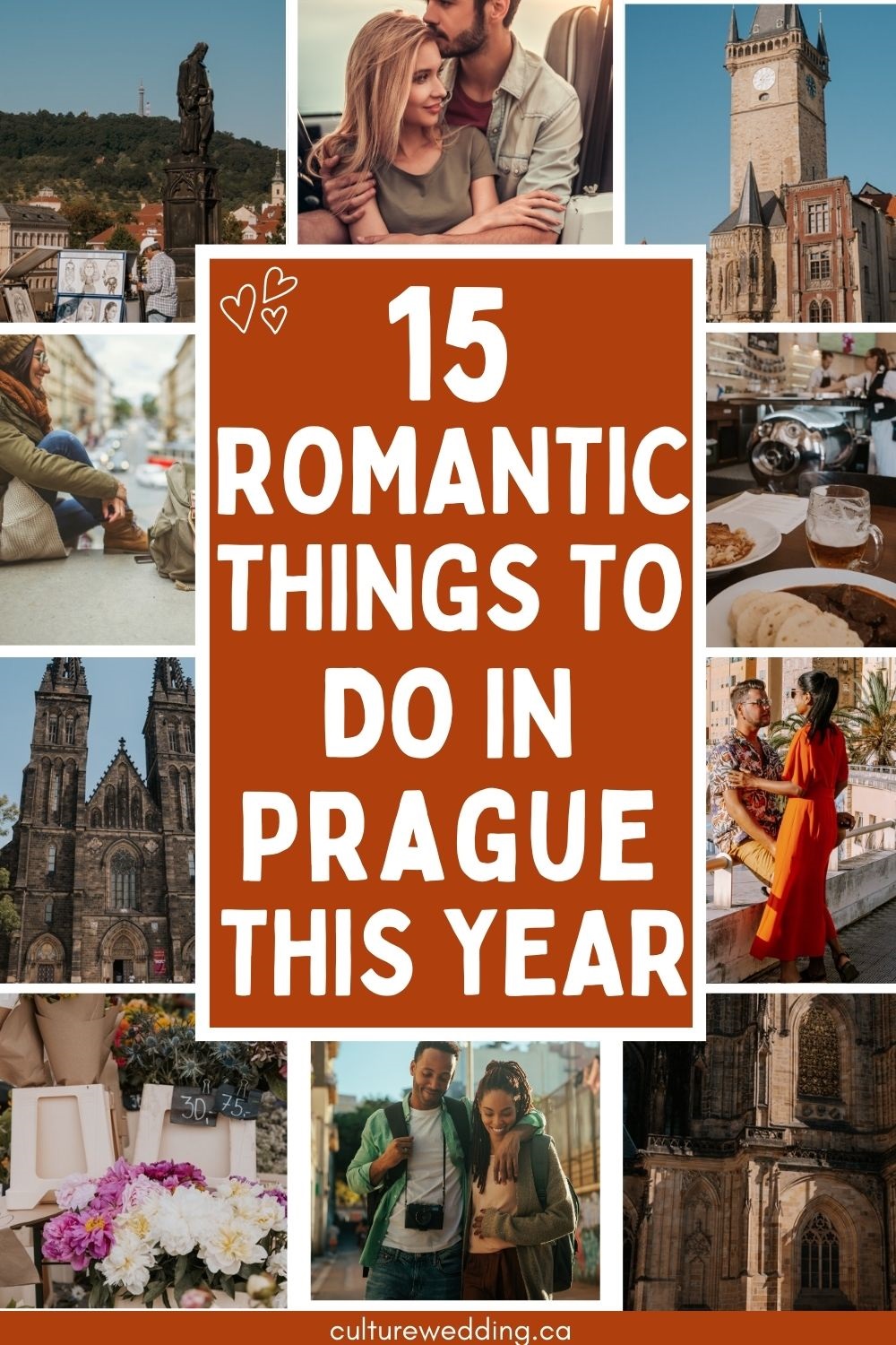 Looking for a romantic getaway in Europe? Look no further than Prague! This charming city is full of romantic things to do, from taking a stroll over the famous Charles Bridge to enjoying a candlelit dinner in one of its many cozy restaurants. Explore the winding streets of the Old Town, take in the breathtaking views of the city from the top of Petřín Hill, or enjoy a romantic boat ride down the Vltava River. Whether you're here for a honeymoon, anniversary, or just a romantic weekend away, Prague has everything you need to make your trip unforgettable. Start planning your romantic getaway today!