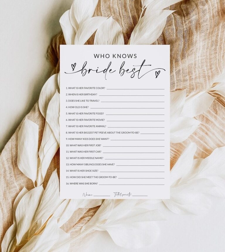 30 "Would She Rather" Bridal Shower Questions for a Fun Time