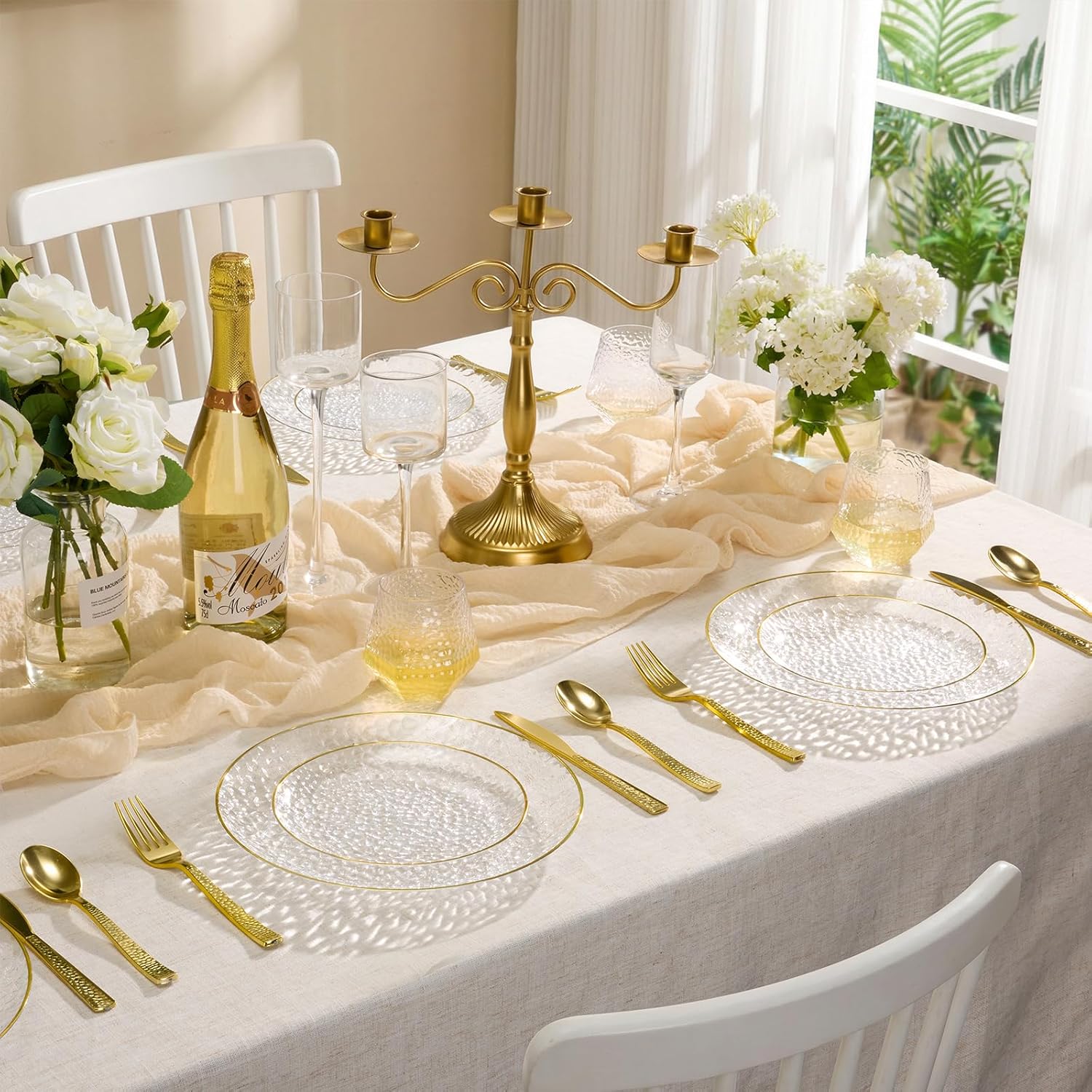 Here is the perfect balance of elegance and convenience with our range of disposable plates for weddings. Ideal for couples planning a chic yet practical celebration, these plates offer the beauty of fine china without the hassle of post-event cleanup. Crafted from high-quality materials, they are sturdy enough to hold any meal, from appetizers to desserts. Available in a variety of styles, colors, and patterns, they complement any wedding theme, adding a touch of sophistication to your table settings. Eco-friendly options ensure your special day is as kind to the planet as it is to your guests. Whether you're hosting an intimate garden wedding or a grand reception, these disposable plates provide a seamless dining experience. Browse our collection to find the perfect match for your big day and make cleanup a breeze, allowing you to focus on what truly matters—celebrating love with family and friends!