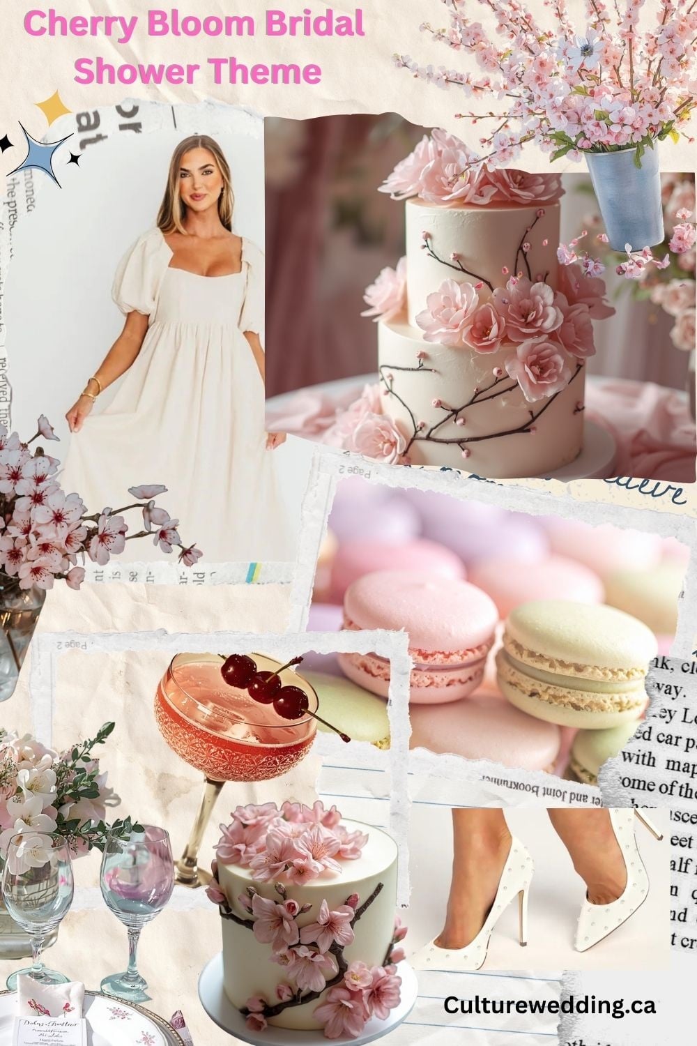 Host an unforgettable ladies' gathering with a Cherry Blossom Party that celebrates the breathtaking beauty of spring. Embrace a soft pink-and-white colour palette, adorned with delicate cherry blossom branches for an ethereal ambiance. Delight guests with cherry blossom-flavoured treats, like macarons or cocktails, that tantalize the taste buds. Set the scene with elegant table settings and dreamy floral arrangements. Incorporate thoughtful touches like cherry blossom-scented candles or personalized favours for a truly unique experience. Perfect for bridal showers or a sophisticated girls' day out, this theme promises a serene and memorable event. #CherryBlossomParty #SpringCelebration #FloralElegance