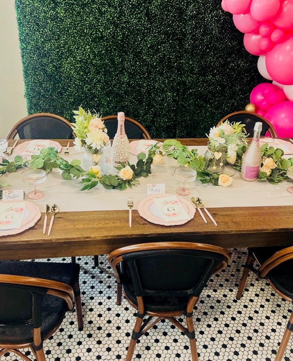 Celebrate in style with a delightful Petals & Prosecco party! Perfect for a girls' gathering, this theme combines the elegance of florals with the fun of bubbles. Decorate with lush blooms in pastel hues and set a charming table with floral arrangements and dainty tableware. Create a prosecco bar with a variety of mixers and fresh fruit garnishes for guests to customize their drinks. Add a touch of sophistication with floral-infused cocktails and prosecco popsicles. Encourage guests to wear floral prints for a cohesive look. Capture memories with a flower-wall backdrop for photos. This timeless theme promises an unforgettable celebration full of beauty and bubbly joy! ๐ทโจ #PetalsAndProsecco #GirlsParty #FloralsAndBubbles #CelebrationIdeas