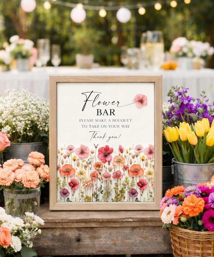 Transform your spring bridal shower into a whimsical wonder with a Rustic Wildflower Bar! ๐ผโจ Perfect for nature-loving brides, this charming setup features an array of vibrant, freshly-picked wildflowers for guests to create personalized bouquets. Adorn the bar with wooden crates, burlap accents, and vintage vases for an authentic rustic feel. Encourage creativity with a variety of blooms and greenery, providing a delightful hands-on experience. This unique, interactive floral bar is sure to enchant guests and create beautiful memories! #BridalShower #WildflowerBar #SpringCelebration
