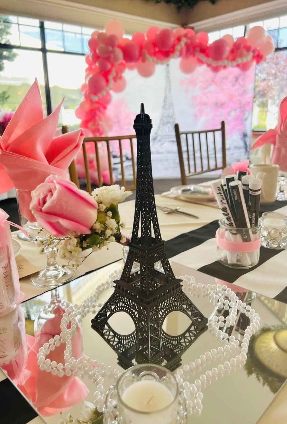 Parisian Chic Bridal Shower Theme๐ธโจ Dreaming of a romantic getaway to the City of Love? Host a Parisian Chic bridal shower and transport guests to the charming streets of Paris! ๐๐ผ Capture the elegance and sophistication with a soft pastel palette of blush pinks, creamy whites, and gentle greys. Decorate with delicate lace, vintage Parisian decor, and iconic Eiffel Tower centrepieces. Indulge in a menu of French delicacies, from flaky croissants to delectable macarons, paired with a selection of fine wines or bubbly champagne. Add a touch of whimsy with a Parisian cafรฉ setup, featuring bistro tables adorned with fresh blooms. Personalize with chic favours like mini Eiffel Towers or lavender sachets. Create an unforgettable day filled with romance and style, celebrating the bride-to-be amidst the allure of Paris. ๐๐ฅ #ParisianChic #BridalShower #WeddingInspiration #CityOfLove
