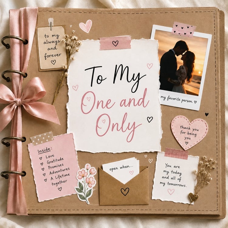 Looking for a heartfelt gift that captures cherished memories? A custom scrapbook is a perfect choice for the groom! Filled with photos, mementos, and love notes, this personalized gift is a beautiful way to reminisce about your journey together. Include snippets from your first date, travels, and milestones, creating a treasure trove of shared moments. Add creative touches with decorative paper and embellishments to reflect your unique story. This thoughtful scrapbook not only celebrates your past but also sets the foundation for a future filled with more unforgettable memories.