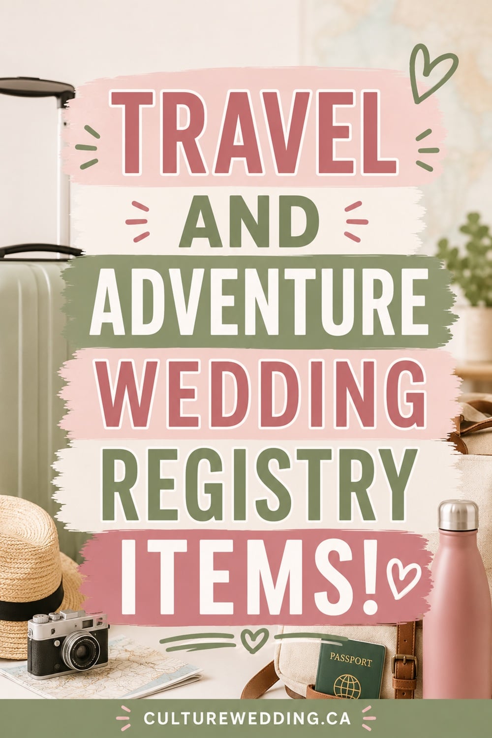 Plan your next adventure together with these travel and adventure items for your wedding registry. From durable luggage sets, packing cubes, and travel backpacks to portable chargers, travel pillows, and luggage tags, these essentials are perfect for newlyweds who love exploring the world. Ideal for honeymoons, weekend getaways, and bucket-list trips, these wedding registry travel gifts combine style, function, and convenience. Discover Amazon registry ideas, couple travel gear, and adventure-ready essentials that make every journey easier, more organized, and unforgettable.