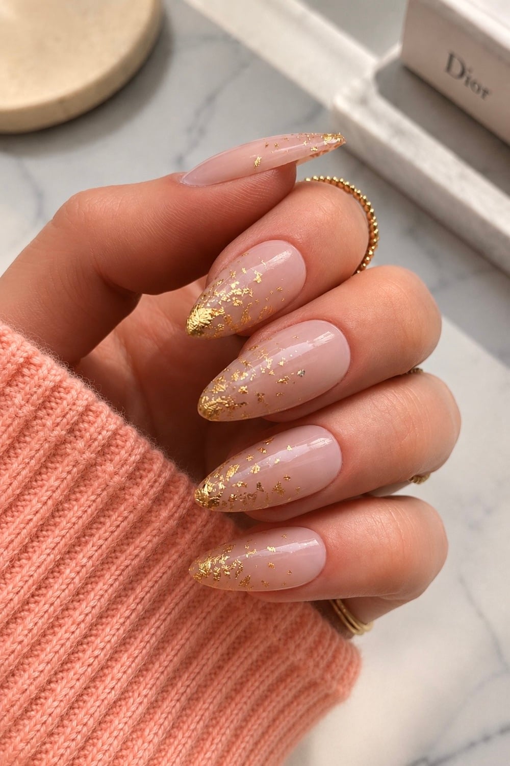 Elevate your bridal look with stunning gold foil engagement nails, perfect for brides-to-be seeking a touch of glam. These dazzling designs add a luxurious shimmer to your special day, ensuring your nails are as unforgettable as the moment you say “I do.” Explore elegant nail art, wedding manicure trends, and bridal nail inspiration for a look that beautifully complements your engagement ring. Whether you prefer subtle accents or bold patterns, these shimmering gold foil nails are a must-have for any bride's Pinterest board. Discover how this trend can make your bridal manicure stand out and shine!