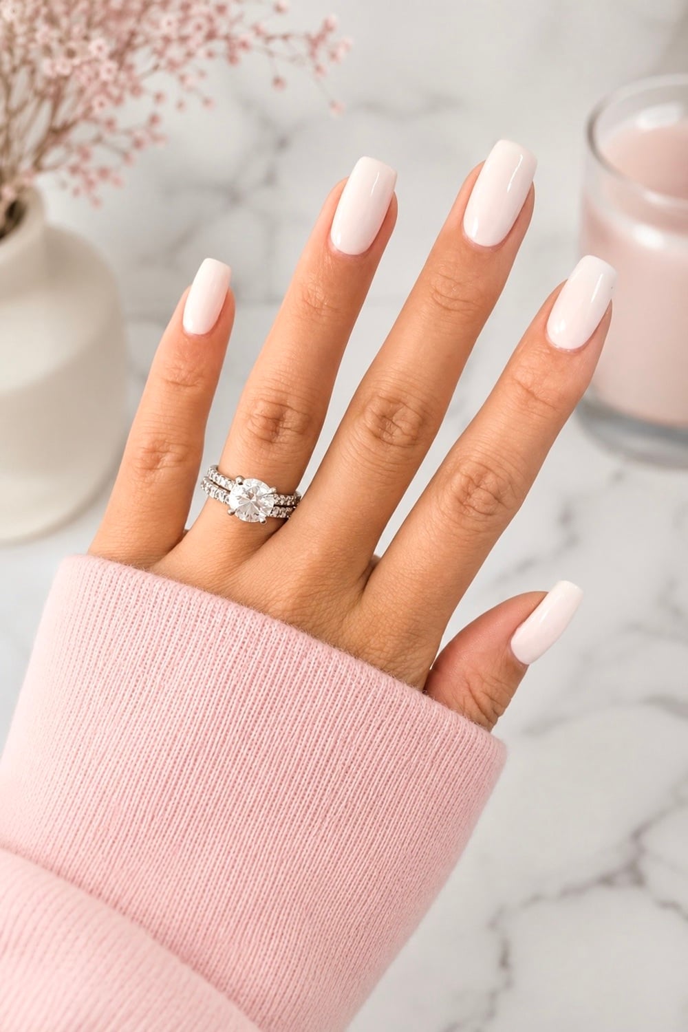 Elevate your nail game with the timeless elegance of milky white nails. This chic and versatile look is perfect for any occasion, from everyday wear to special events. The soft, translucent finish complements all skin tones and pairs beautifully with both casual and formal outfits. Get inspired by the latest trends in nail art and discover how to achieve this sophisticated look with ease. Ideal for minimalist lovers and those seeking a classic manicure, milky white nails offer a clean, polished aesthetic that's always in style. Milky white nails, chic manicure, nail art, minimalist nails, elegant nails.