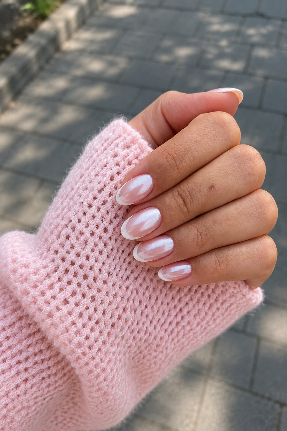 Elevate your nail game with White Chrome French Tips, the perfect blend of classic elegance and modern sophistication. These stunning nails are ideal for any occasion, offering a sleek and polished look that complements any outfit. Featuring a high-shine chrome finish and the timeless French tip design, they’re perfect for weddings, parties, or everyday glam. Chrome nails, French manicure, and elegant nail art make this style a top trend on Pinterest. Discover the allure of this chic and versatile nail design that adds a touch of luxury to your fingertips.
