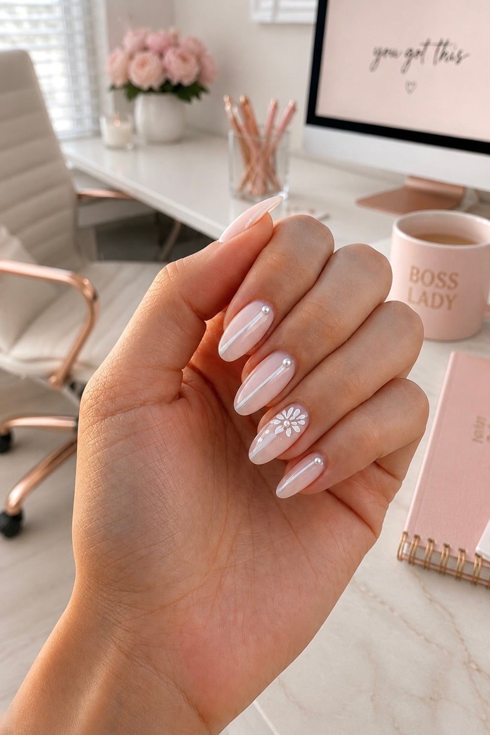 Transform your bridal look with stunning seashell pearl nails! These elegant nails combine the shimmer of pearls with the coastal beauty of seashells, creating a chic, beach-inspired manicure. Perfect for brides-to-be, this nail art is ideal for a beach wedding or any bride seeking a unique, sophisticated touch. With our favourites like "bridal nail ideas" and "beach wedding nails," these pearlescent designs are a must-try. Discover the nail trends that will make your special day unforgettable. #BridalNails #SeashellPearl #WeddingManicure