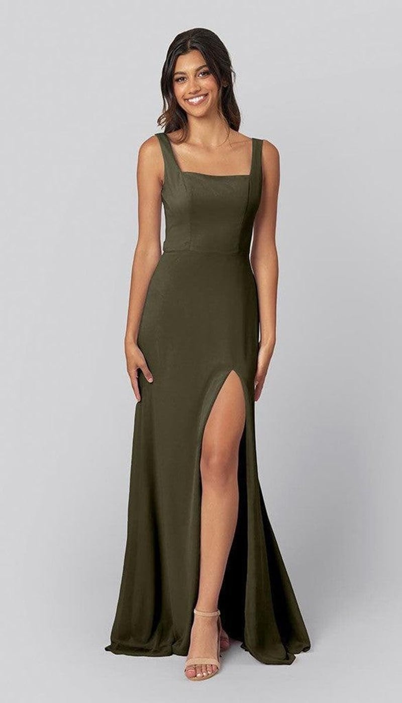 Elevate your wedding with stunning olive green bridesmaid dresses that blend elegance with nature's charm. Perfect for any season, these dresses are a top choice for brides seeking a harmonious and sophisticated palette. Whether your theme is bohemian, rustic, or classic, olive green complements a variety of styles and settings. Pair with gold accessories for a touch of luxury. Discover the latest trends and find the perfect fit for your bridal party. Bring your wedding vision to life. 🌿👗 #OliveGreen #BridesmaidStyle #WeddingInspiration