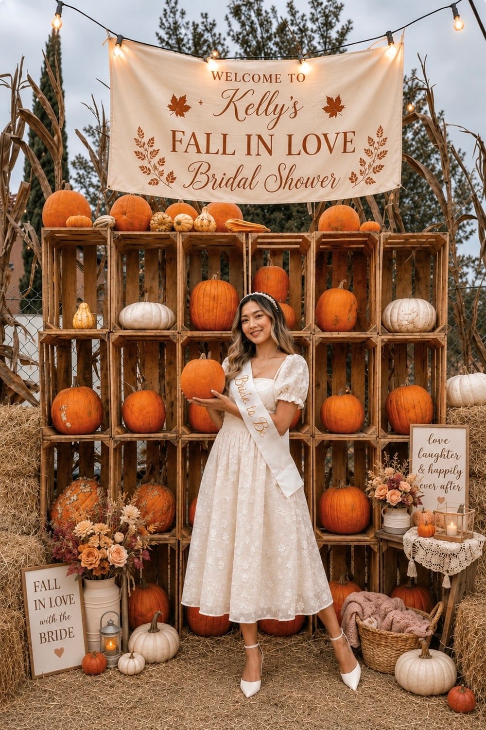 Embrace the charm of autumn with a Pumpkin Patch Bridal Shower that captures the essence of fall romance. Imagine rustic decor, vibrant pumpkins, and golden foliage setting the perfect backdrop for your pre-wedding celebration. Keywords like “fall bridal shower ideas,” “rustic wedding theme,” and “autumn bridal shower decorations” will help inspire your planning. Add cozy elements like plaid blankets, hot cider, and pumpkin spice treats to create an unforgettable experience. Let the crisp air and seasonal beauty make your bridal shower a cherished memory. 🍂🎃 #FallWedding #RusticBridalShower #PumpkinPatchParty