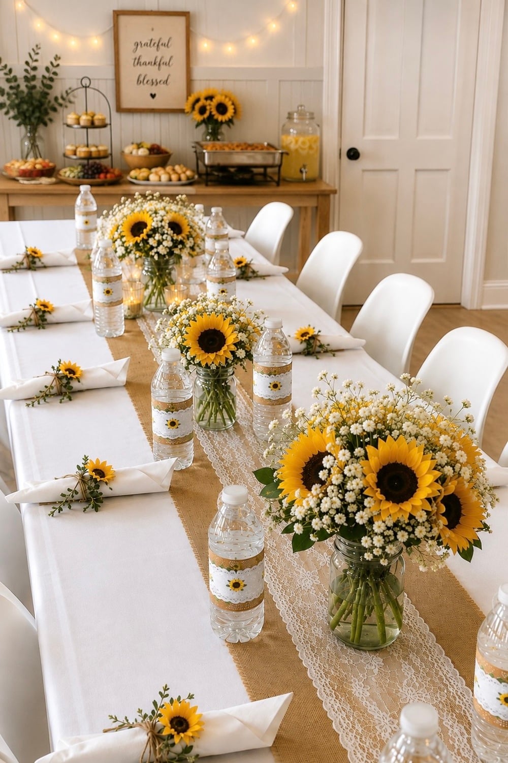 Throw a stunning sunflower bridal shower that will leave everyone in awe! This charming theme captures the essence of warmth and happiness, perfect for celebrating love. Incorporate vibrant sunflower decorations and rustic table settings to create an inviting atmosphere. Add a sunflower photo booth backdrop for unforgettable memories. Don't forget sunflower-themed desserts and DIY sunflower crafts to engage your guests! Ideal for a summer or fall bridal shower, this theme is bound to impress. Pin for inspiration and tips! #SunflowerBridalShower #BridalShowerIdeas #SunflowerParty
