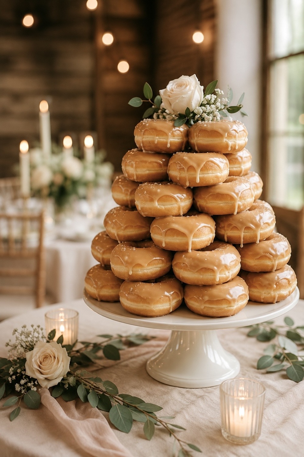 Indulge your bridal shower guests with these delicious maple donuts, a perfect blend of sweet and savory flavors. 🍩 These treats are crafted to perfection, featuring a luscious maple glaze that melts in your mouth. Ideal for an elegant bridal brunch or as a delightful dessert, they're sure to be a hit! Keywords like "bridal shower desserts," "maple glazed donuts," and "gourmet donuts" will help your pin shine. Pair them with coffee or a chic mimosa bar, and watch your celebration sparkle with joy. Save this pin for a taste of sweet elegance! #BridalShowerIdeas #MapleDonuts #PartyFavors