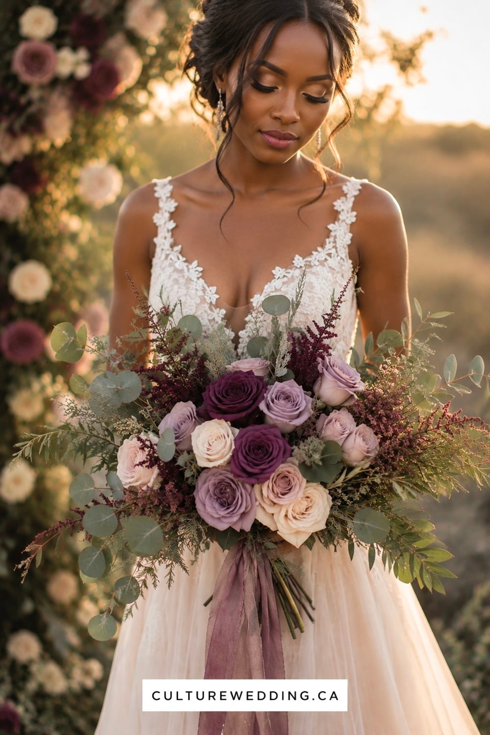 Discover the enchanting beauty of plum and olive wedding bouquets, perfect for a sophisticated and romantic ceremony. These stunning arrangements combine deep, rich plum hues with lush, earthy olive greens, creating a timeless elegance that complements any wedding theme. Ideal for fall or winter weddings, these bouquets add a touch of warmth and depth. Click for more: plum wedding bouquet, olive greenery, fall wedding flowers, and romantic floral arrangement. Add a chic touch to your big day with these trending bouquets found on Pinterest!