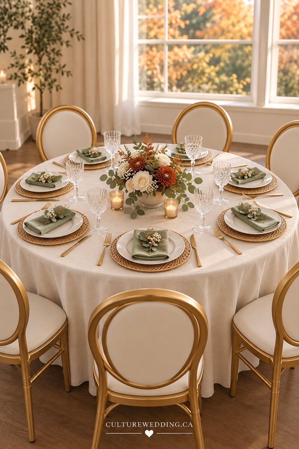 Dreaming of elegant fall wedding tables? 🤍🌿 These white and green fall wedding tables combine crisp white flowers, lush greenery, eucalyptus, soft ivory linens, candles and natural details for a timeless autumn wedding tablescape. Perfect for elegant, rustic, minimalist or outdoor fall weddings, these simple fall wedding table ideas are beautiful and budget-friendly. Save these white and greenery wedding centerpiece ideas for your fall wedding inspiration, reception decor and autumn wedding planning!