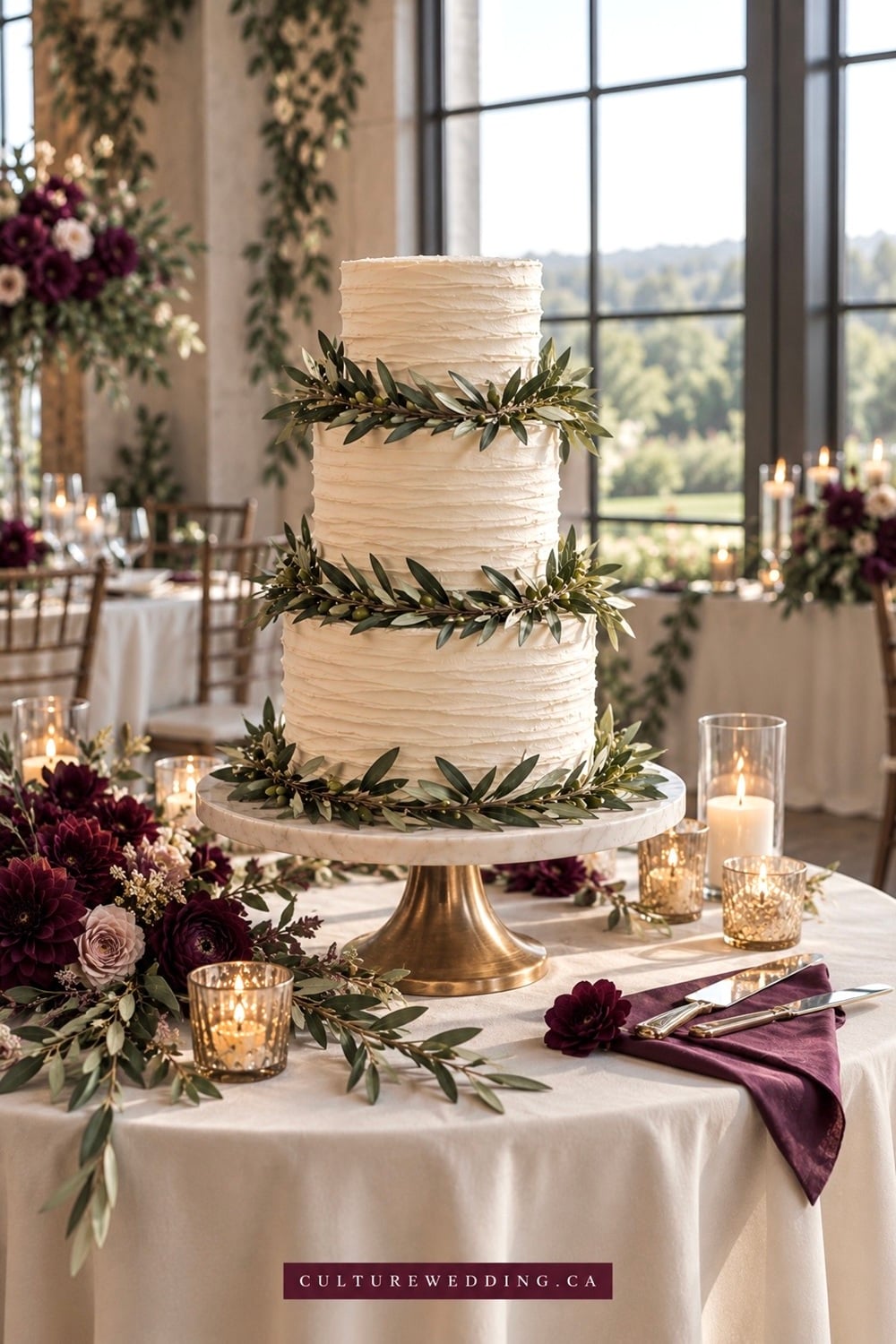 Discover the elegance of an olive wedding cake, perfect for nature-inspired celebrations. This stunning cake, adorned with fresh olive branches, brings a touch of Mediterranean charm to your special day. Ideal for rustic, bohemian, or outdoor weddings, it combines simplicity with sophistication. Keywords like "olive branch wedding cake," "rustic cake design," and "Mediterranean wedding theme" enhance visibility. Let this unique confection be the highlight of your wedding dessert table, creating unforgettable memories for you and your guests.