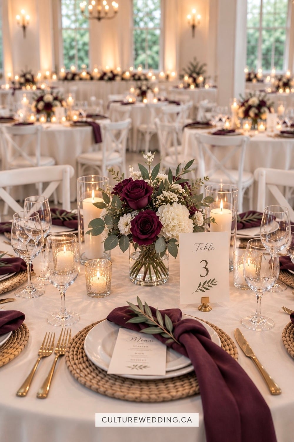 Transform your wedding decor with elegant plum and olive centrepieces! These stunning arrangements blend rich plum hues with the earthy tones of olive branches, creating a sophisticated and timeless look. Perfect for autumn weddings, these centerpieces add a touch of rustic charm and natural beauty. Ideal for brides seeking unique wedding inspiration, these centrepieces are sure to captivate guests. Discover how to incorporate these colors into your wedding theme with ease. #WeddingDecor #PlumAndOlive #RusticWedding #ElegantCenterpieces #AutumnWedding #WeddingInspiration